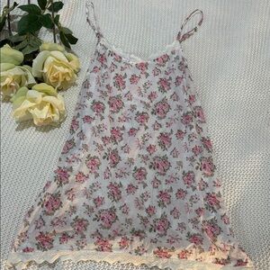 Forever 21 Pink Floral Cotton Nightie